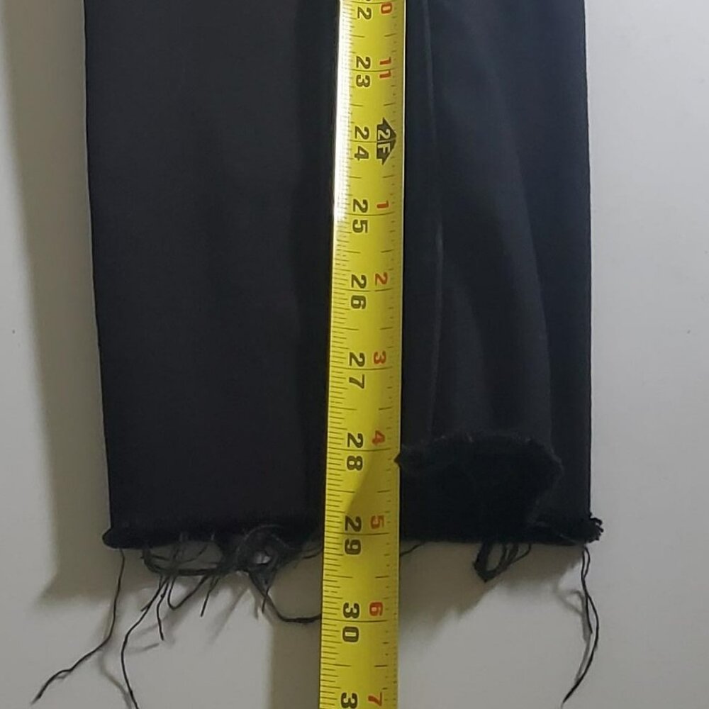 H&M Black Jeans Raw Hem Mens 34W - Picture 15 of 16